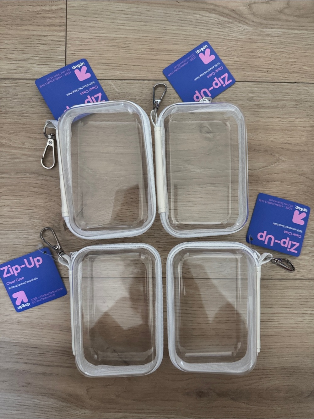 4 Viral Target Up & up mini clear case with attached keychain